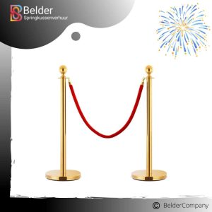 Luxe afzetpaaltjes goud huren