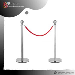 Zilveren afzetpaaltjes huren